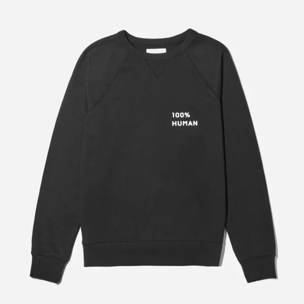 Everlane 100% human sweatshirt
